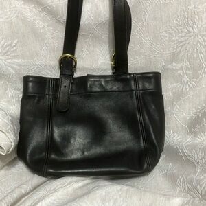 Vintage 90’s Coach Leather Waverly small tote bag (Brown)